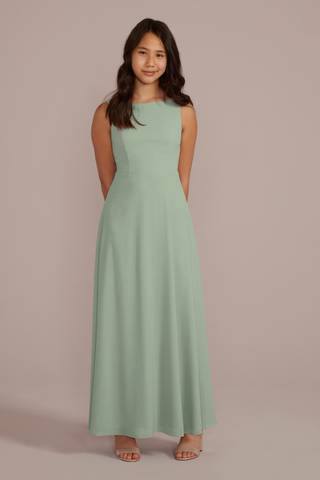 Picture of Chiffon Bridesmaid Dress with Tie Back